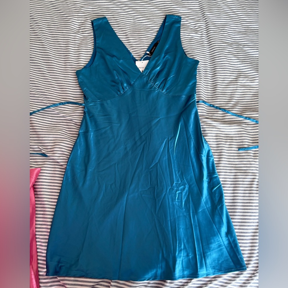 Teal Sleeveless Dress